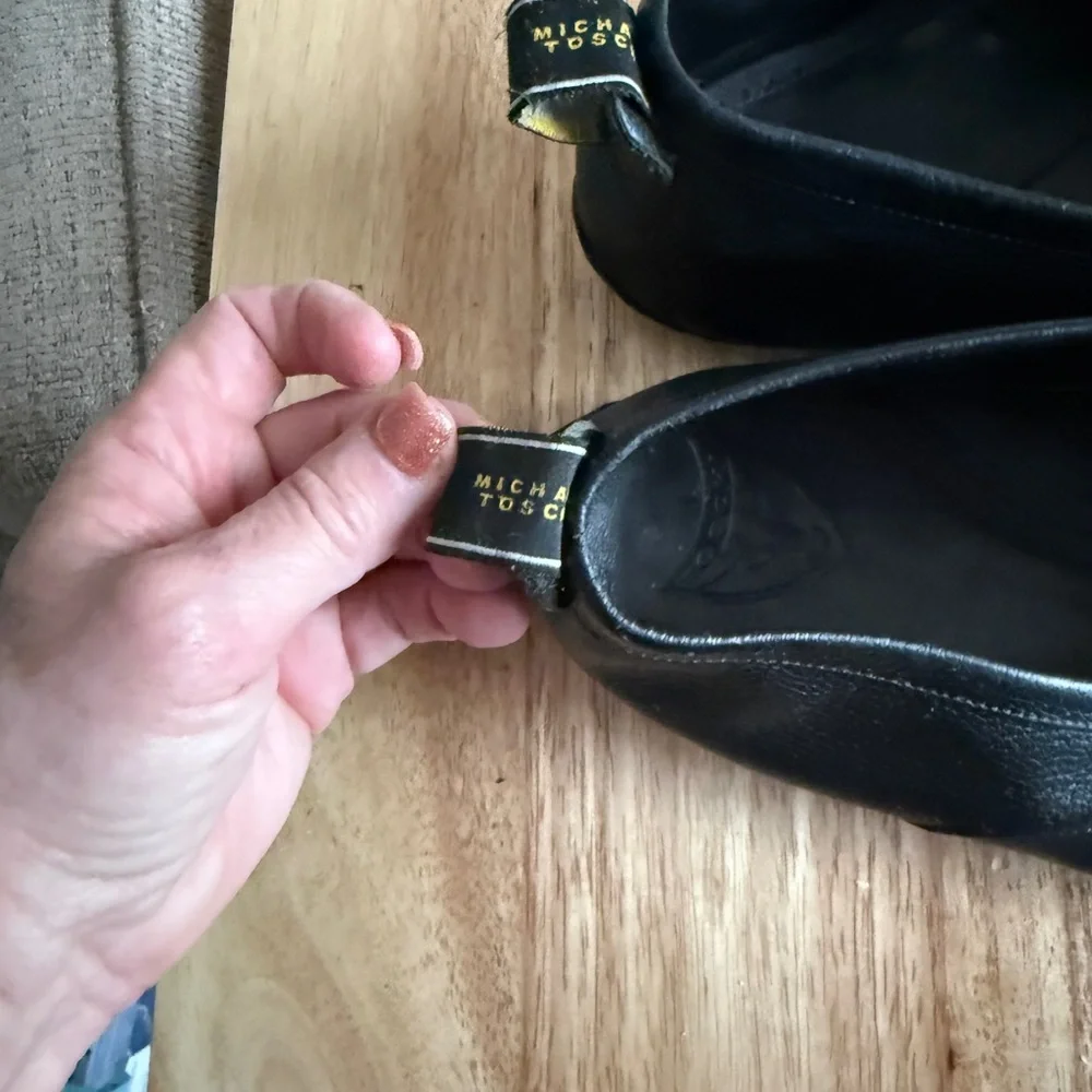 Michael Toschi‎ Onda Classic Black Men's Calf Leather Driving Loafers